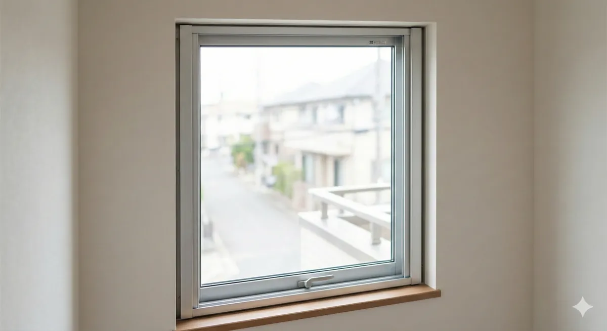 腰高窓ガラス割れ替えの施工写真